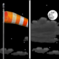 Tonight: Partly cloudy, with a low around 74. Breezy, with a south wind 20 to 25 mph, with gusts as high as 35 mph. 