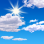 Friday: Mostly sunny, with a high near 84. South southwest wind 10 to 15 mph, with gusts as high as 25 mph. 