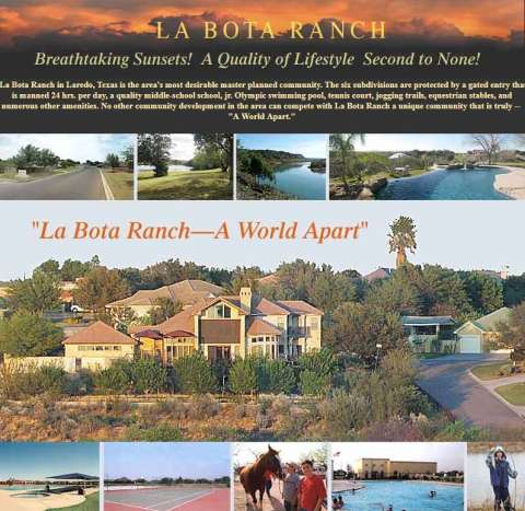 La Bota Ranch Laredo,Texas <br><img src=